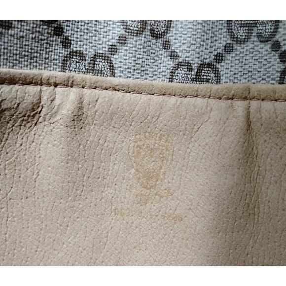 Vintage Gucci Clutch Bag Brown PVC - Picture 7 of 10